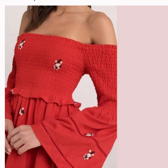 NWT FREE PEOPLE COUNTING DAISIES EMBROIDERED DRESS - Picture 6 of 12